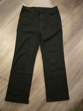 Cider Black Wide-Leg Jeans